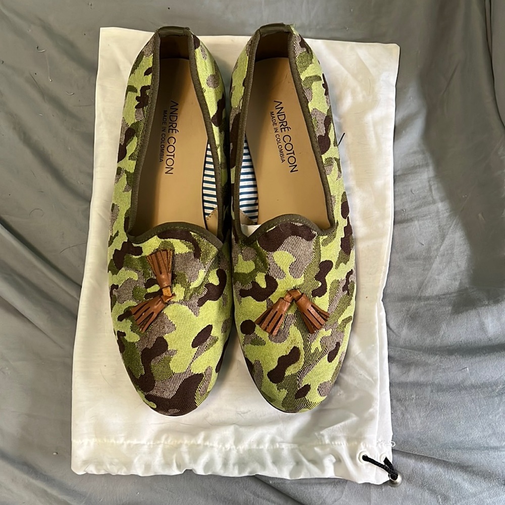 Andre Coton camouflage slippers